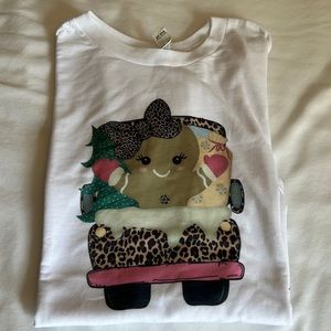 Sublimated small shop Christmas tee